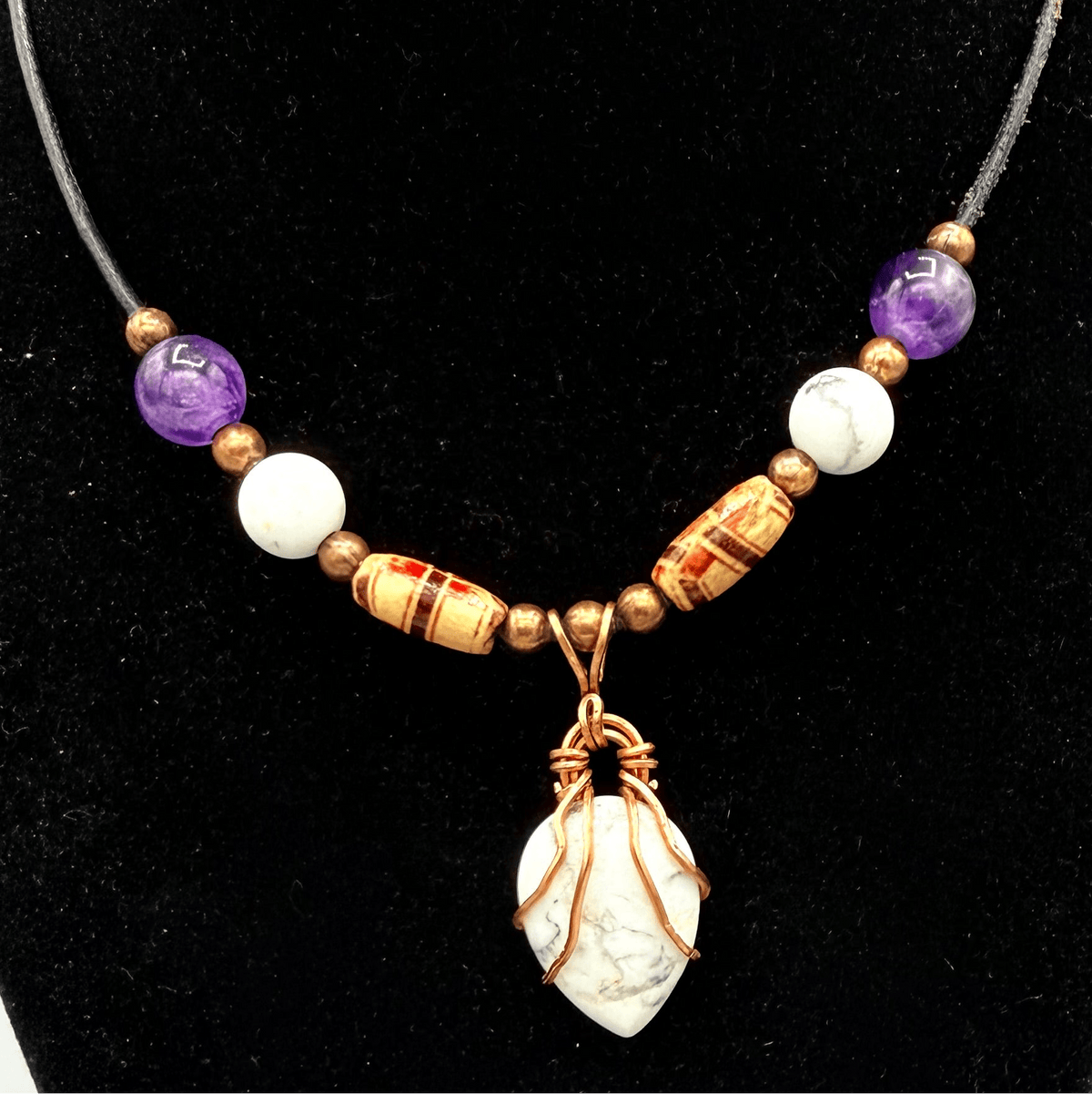 Mystic Harmony White Howlite Necklace - Twysted Treasures