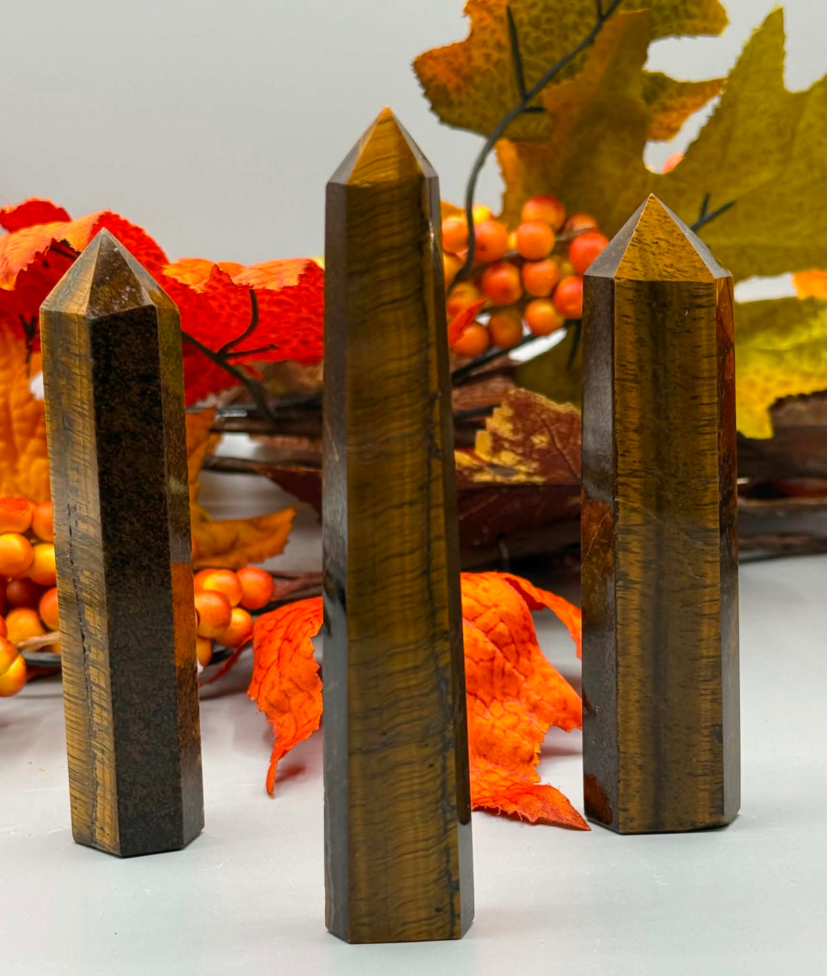 Tiger Eye Tower Point - Twysted Treasures