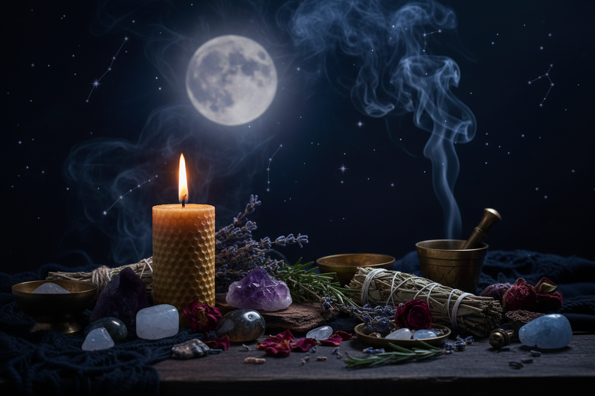 Candlelit Ritual Banner