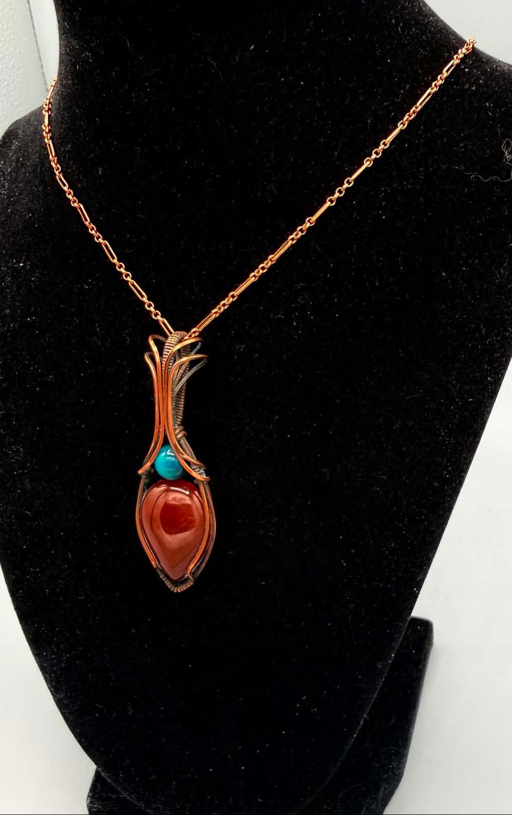 Ember Guardian Red Jasper Necklace - Twysted Treasures