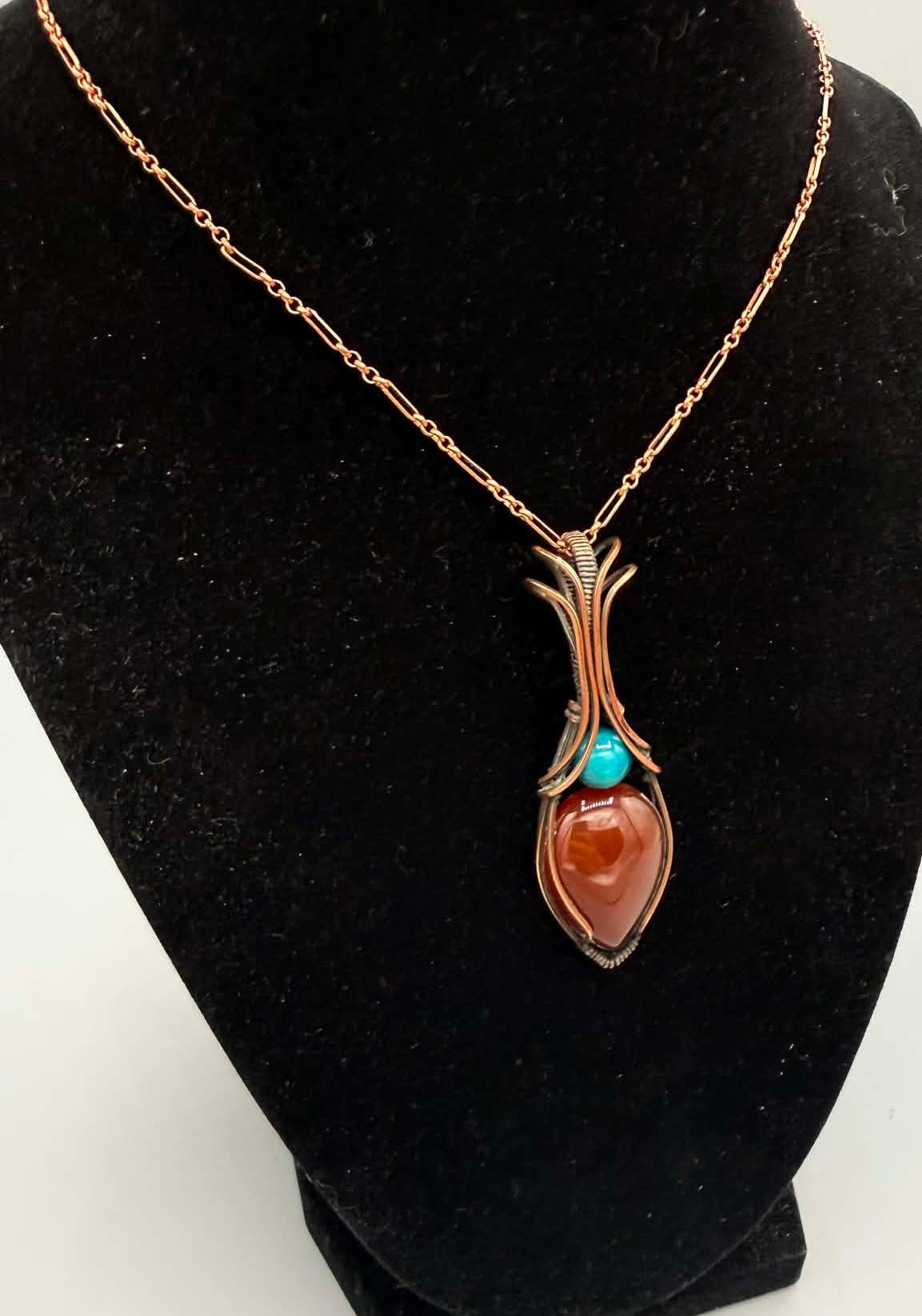 Ember Guardian Red Jasper Necklace - Twysted Treasures