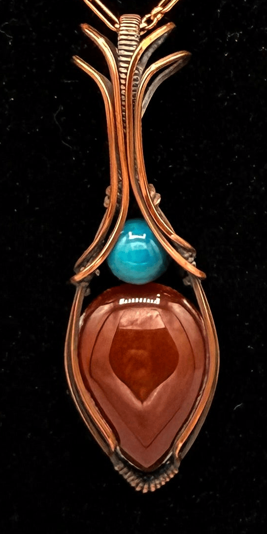Ember Guardian Red Jasper Necklace - Twysted Treasures