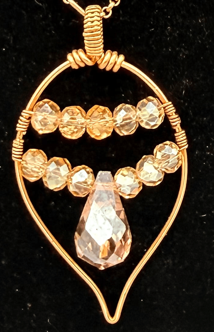 Golden Enchantment Crystal Necklace - Twysted Treasures