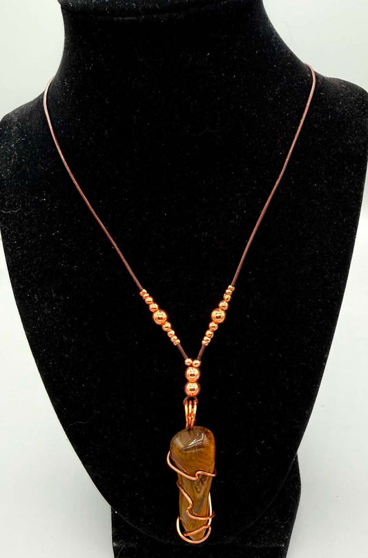 Golden Strength Tiger's Eye Necklace - Twysted Treasures
