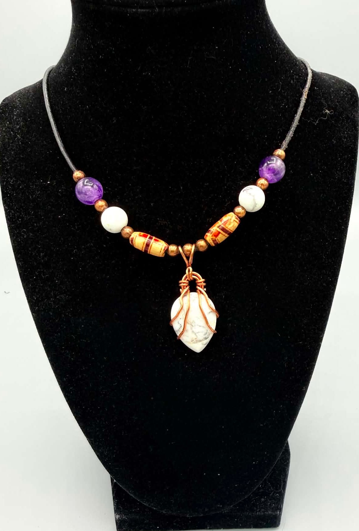 Mystic Harmony White Howlite Necklace - Twysted Treasures