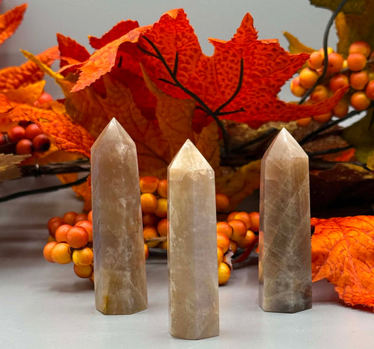 Natural Moonstone Crystal Tower - Twysted Treasures