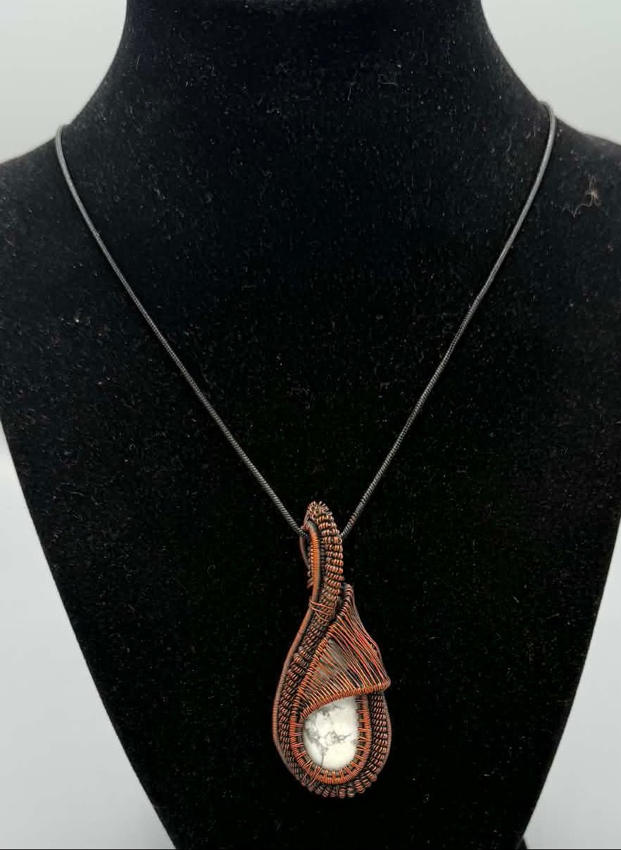 Sacred Stillness White Howlite Necklace - Twysted Treasures