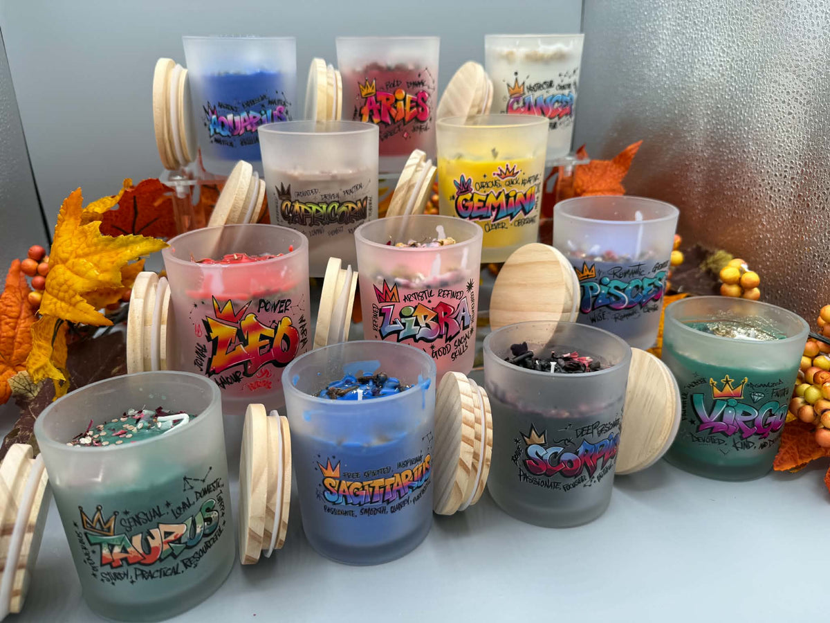 Zodiac Candles - 7 Oz. - Twysted Treasures