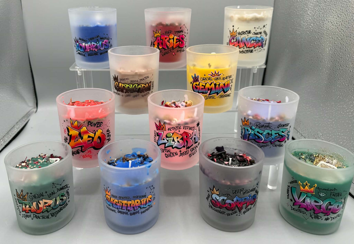 Zodiac Candles - 7 Oz. - Twysted Treasures