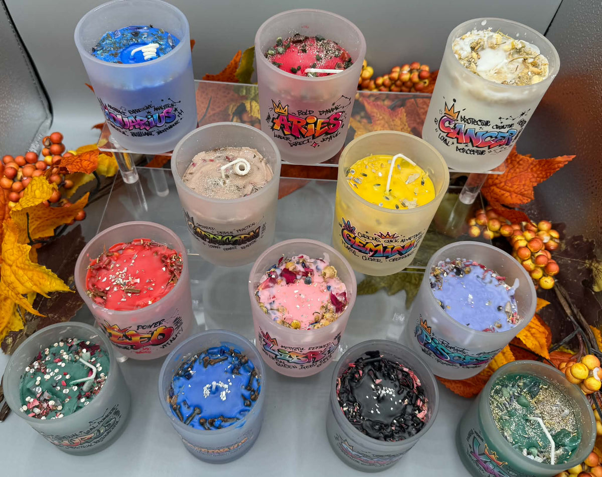 Zodiac Candles - 7 Oz. - Twysted Treasures