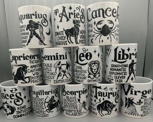 Zodiac Coffee Mugs -11 Oz - Twysted Treasures
